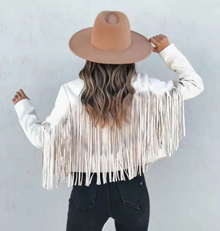 Fringe Aura™ | Suede Fringed Jacket | Soft Suede, Stylish Fringe Details & Lightweight Design
