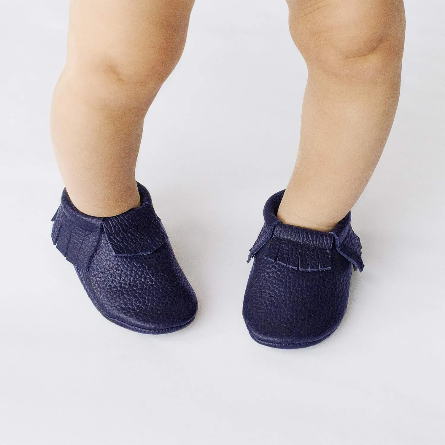 Fringe Baby Moccasins (Italian Leather) Baby Shoes, Soft Sole Baby Shoes, Newborns, Infants & Toddlers - Handmade Genuine Leather Baby Boy Shoes, Baby Girl Shoes