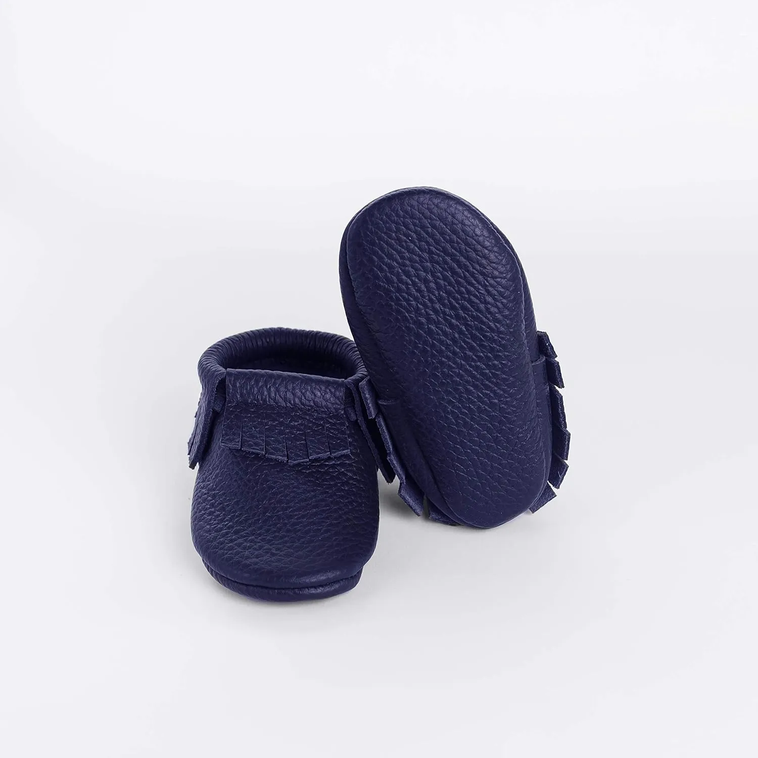 Fringe Baby Moccasins (Italian Leather) Baby Shoes, Soft Sole Baby Shoes, Newborns, Infants & Toddlers - Handmade Genuine Leather Baby Boy Shoes, Baby Girl Shoes