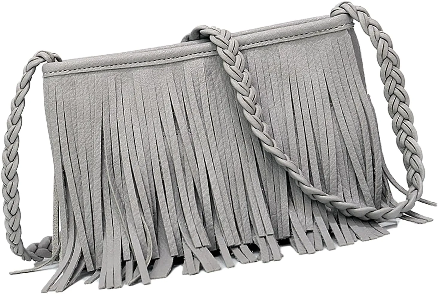 Fringe Tassel Handbag, PU Concise Fringe Tassel Shoulder Bag for Party for Women
