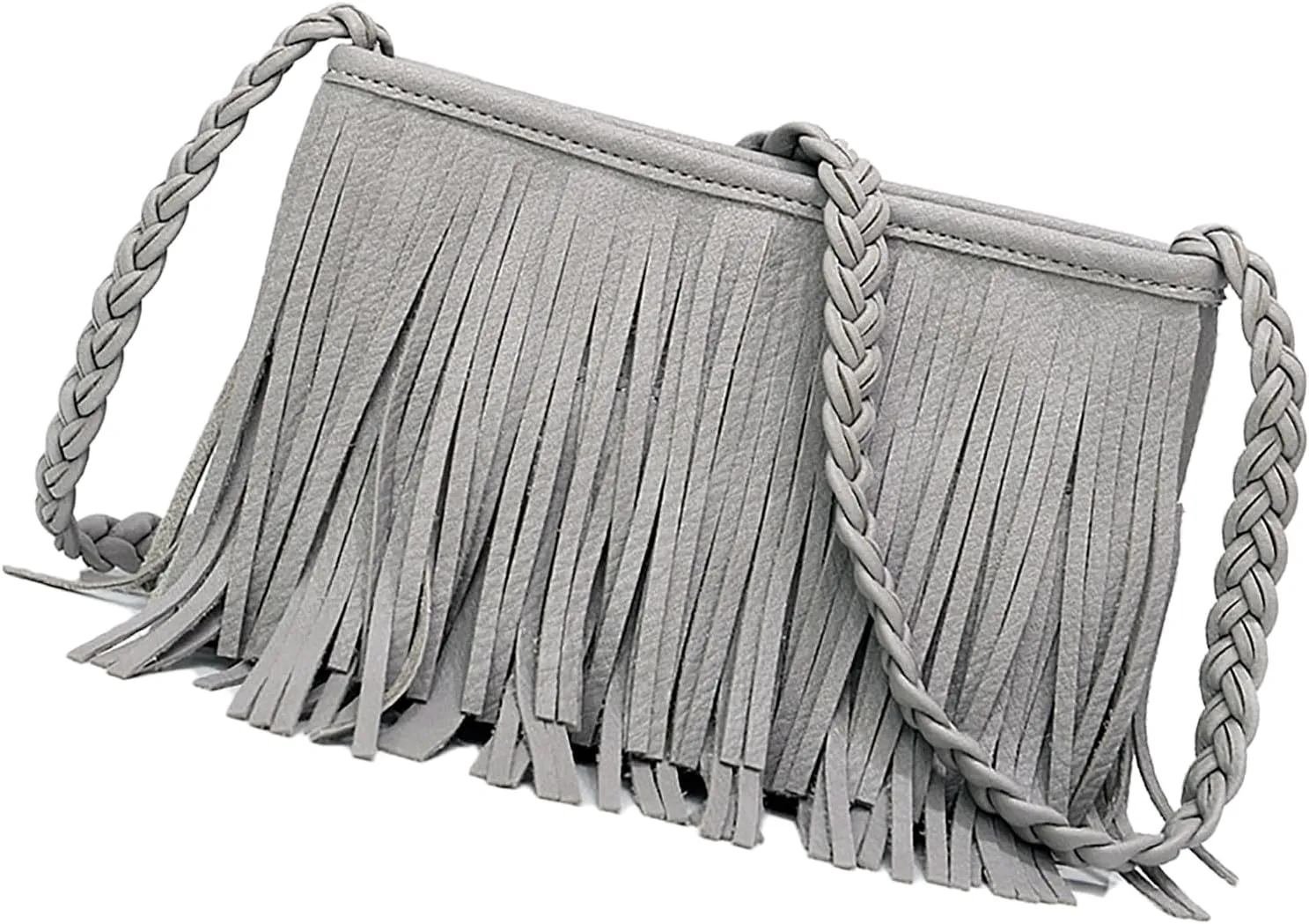 Fringe Tassel Handbag, PU Concise Fringe Tassel Shoulder Bag for Party for Women