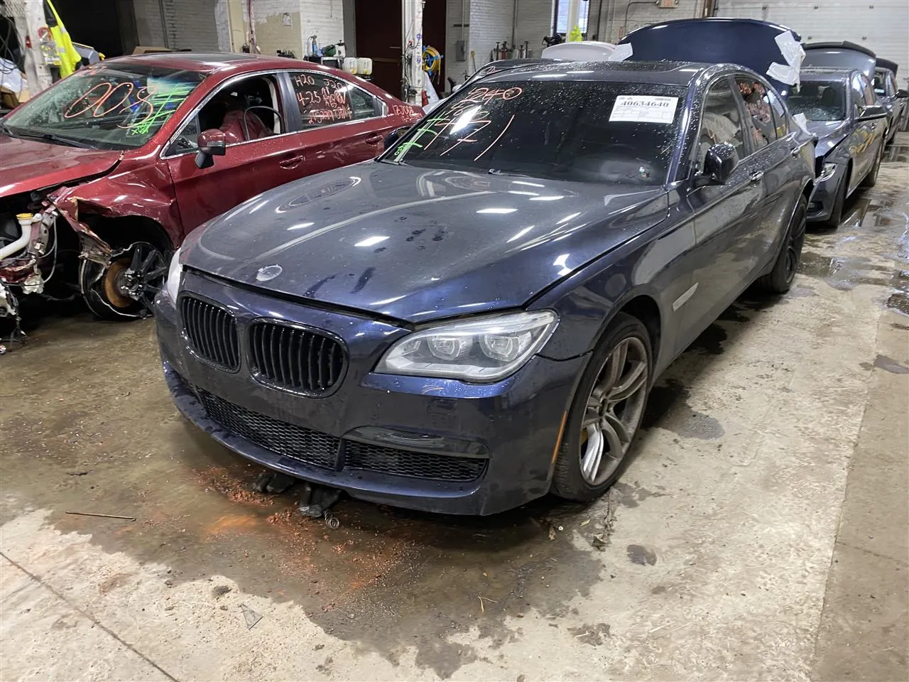 FRONT PASSENGER SEAT BELT & RETRACTOR ONLY 740i 740il 13-15 - 1372921