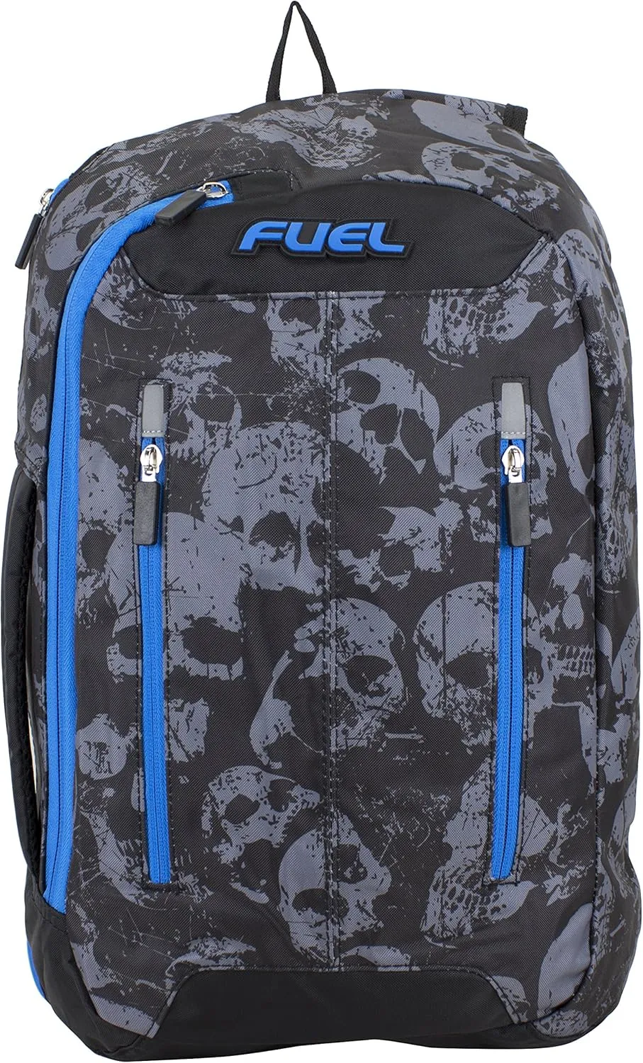 Fuel Universal Single Strap Crossbody, Black/Gray/Blue - Skull print