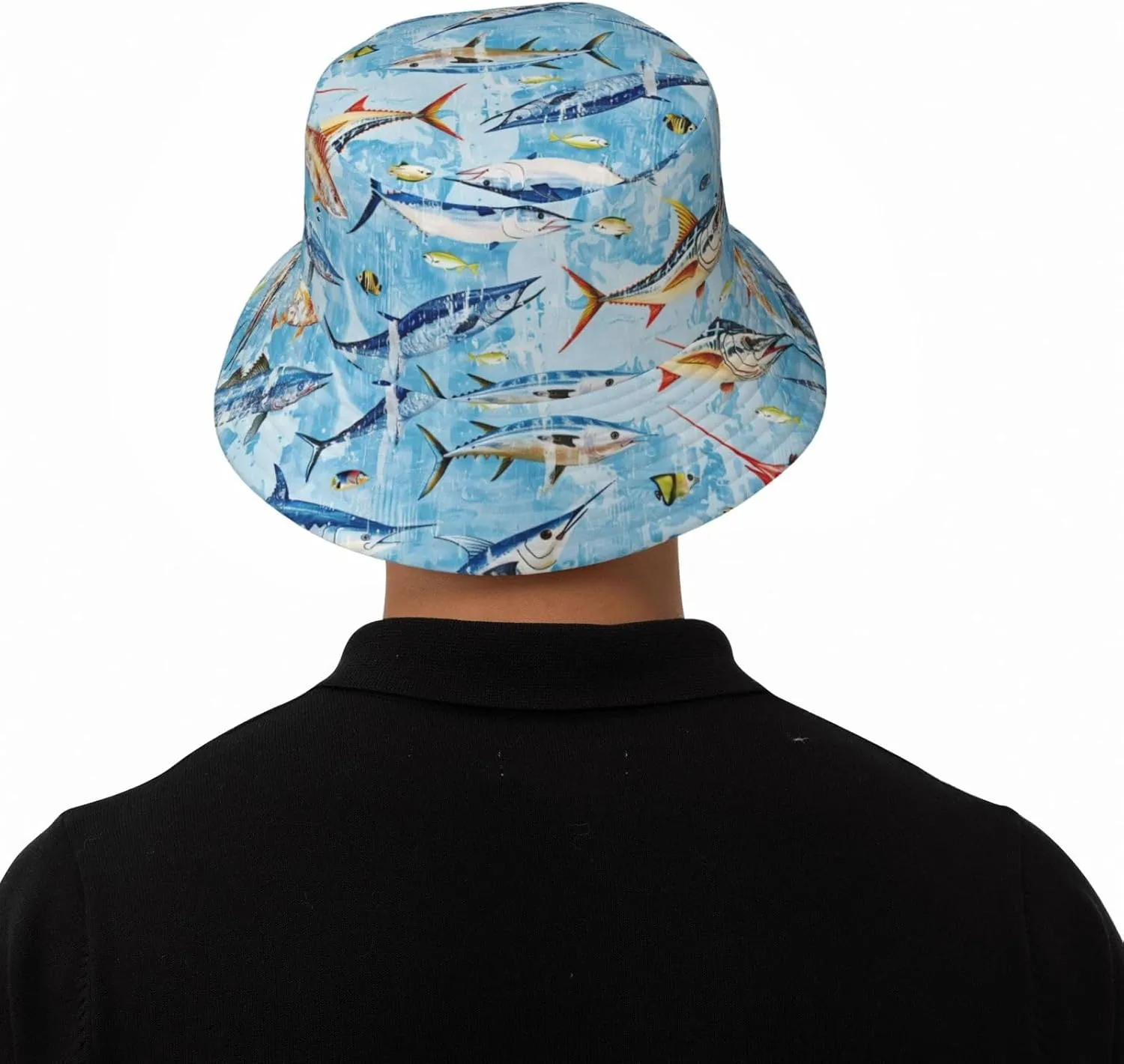 Funny Bucket Hat for Men Women Fashion Unisex Fishing Hat Fisherman Sun Caps Headwear for Outdoor Summer Travel Hiking Beach