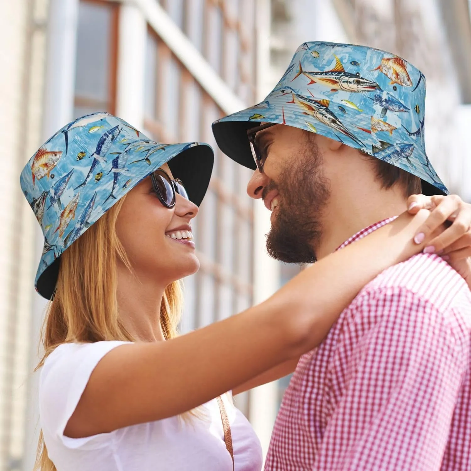 Funny Bucket Hat for Men Women Fashion Unisex Fishing Hat Fisherman Sun Caps Headwear for Outdoor Summer Travel Hiking Beach