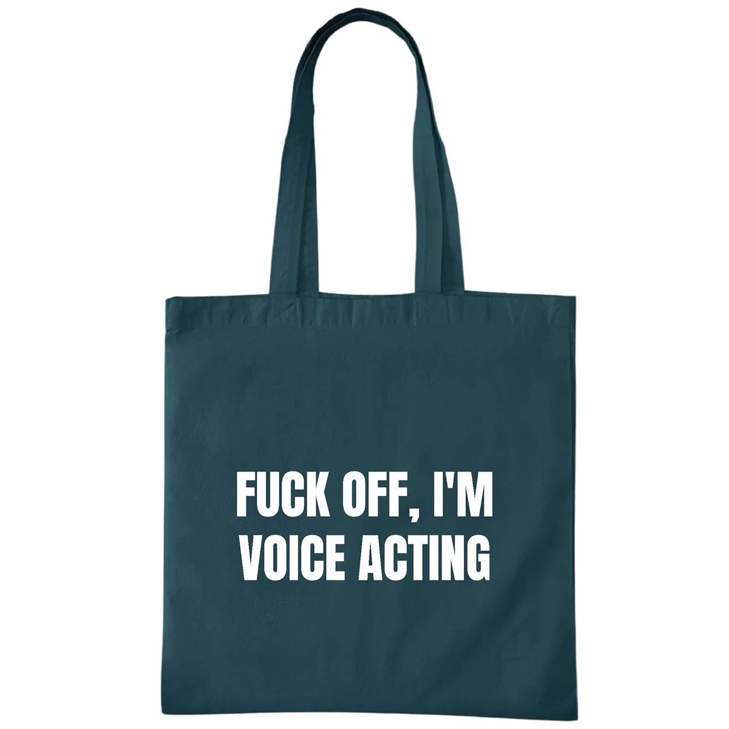 Funny Gift for Voice Actor Lovers Voce Artist Gift Voice Acting Humor Saying Tote Bag Navy Black Multicolor Canvas Tote Bag