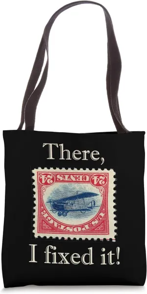 Funny Inverted Jenny Stamp Collecting Collector Tote Bag
