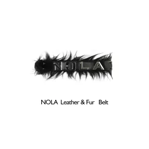 Fur Faux Leather Belt