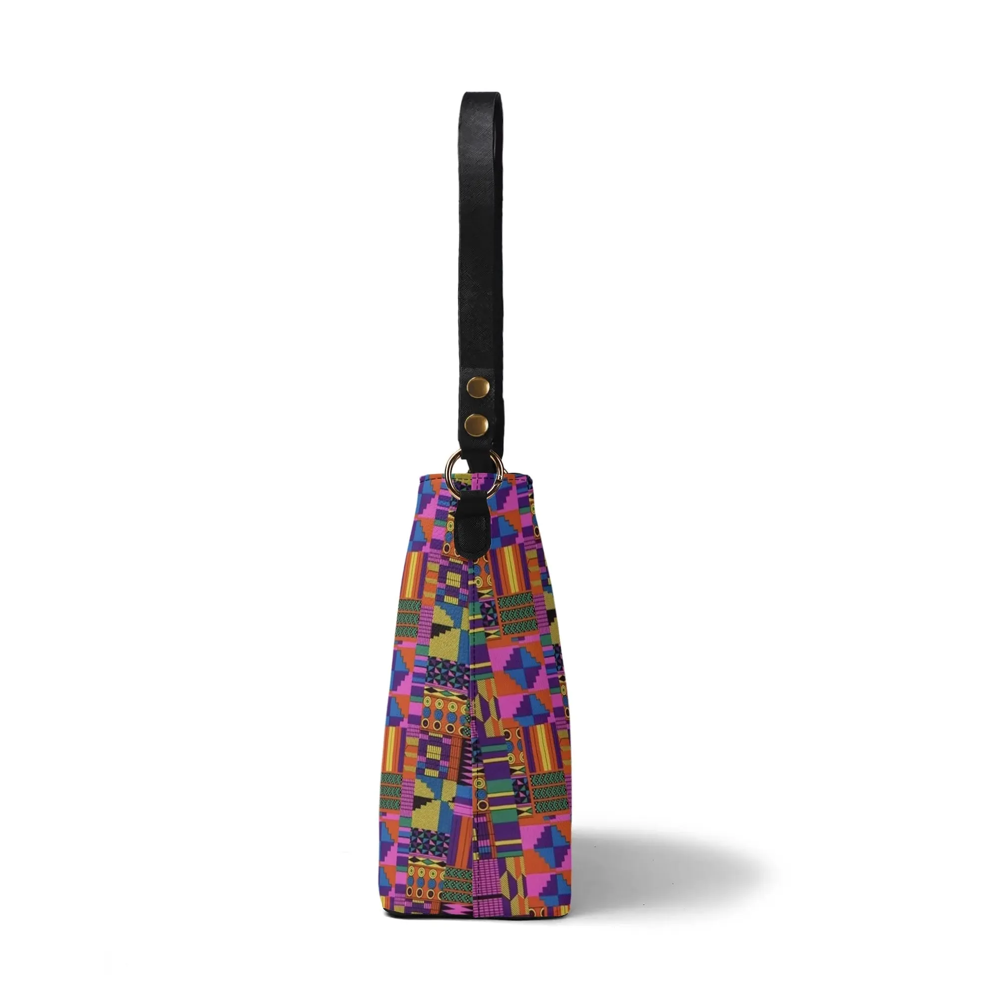 FZ Women's African Print PU Bucket Bag