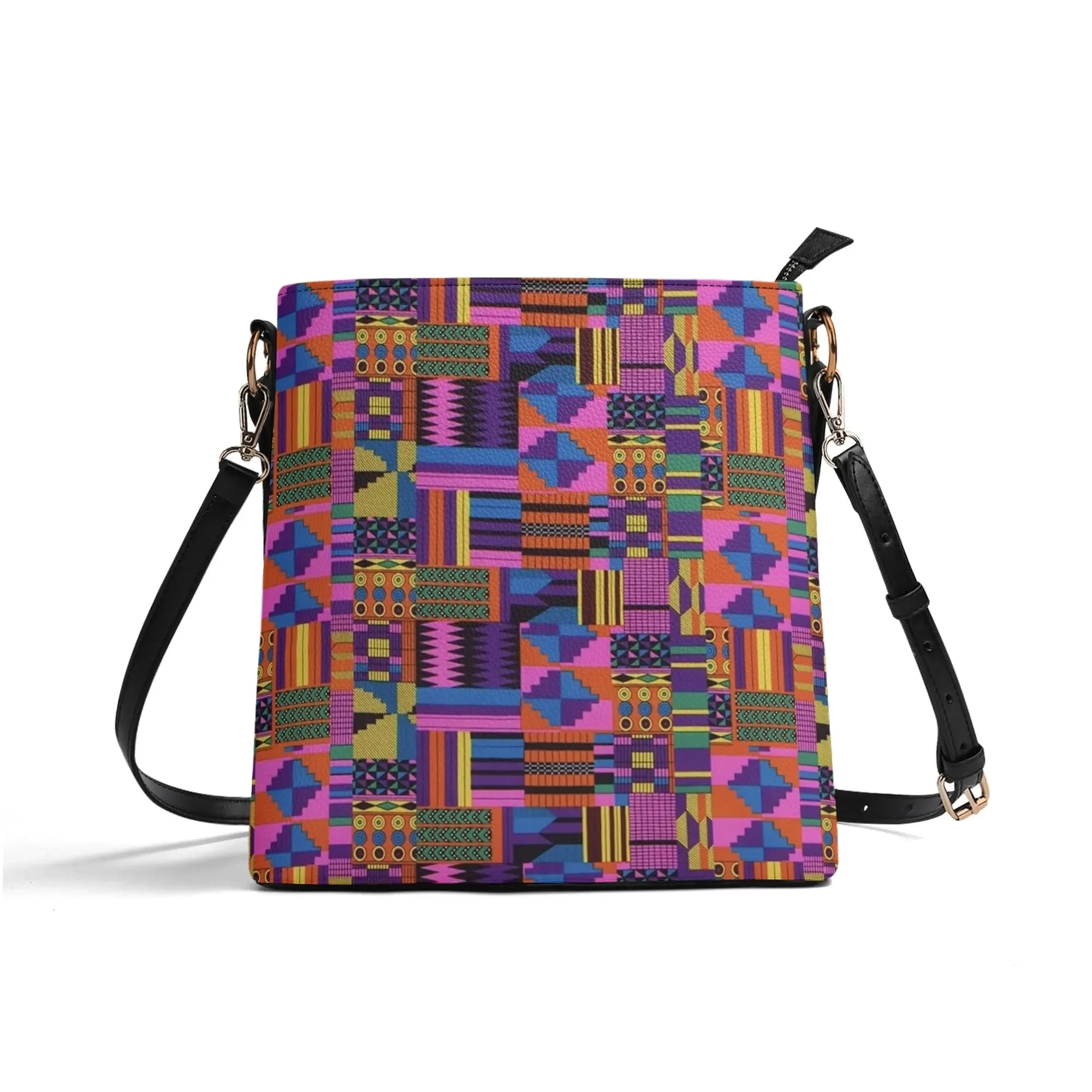 FZ Women's African Print PU Bucket Bag