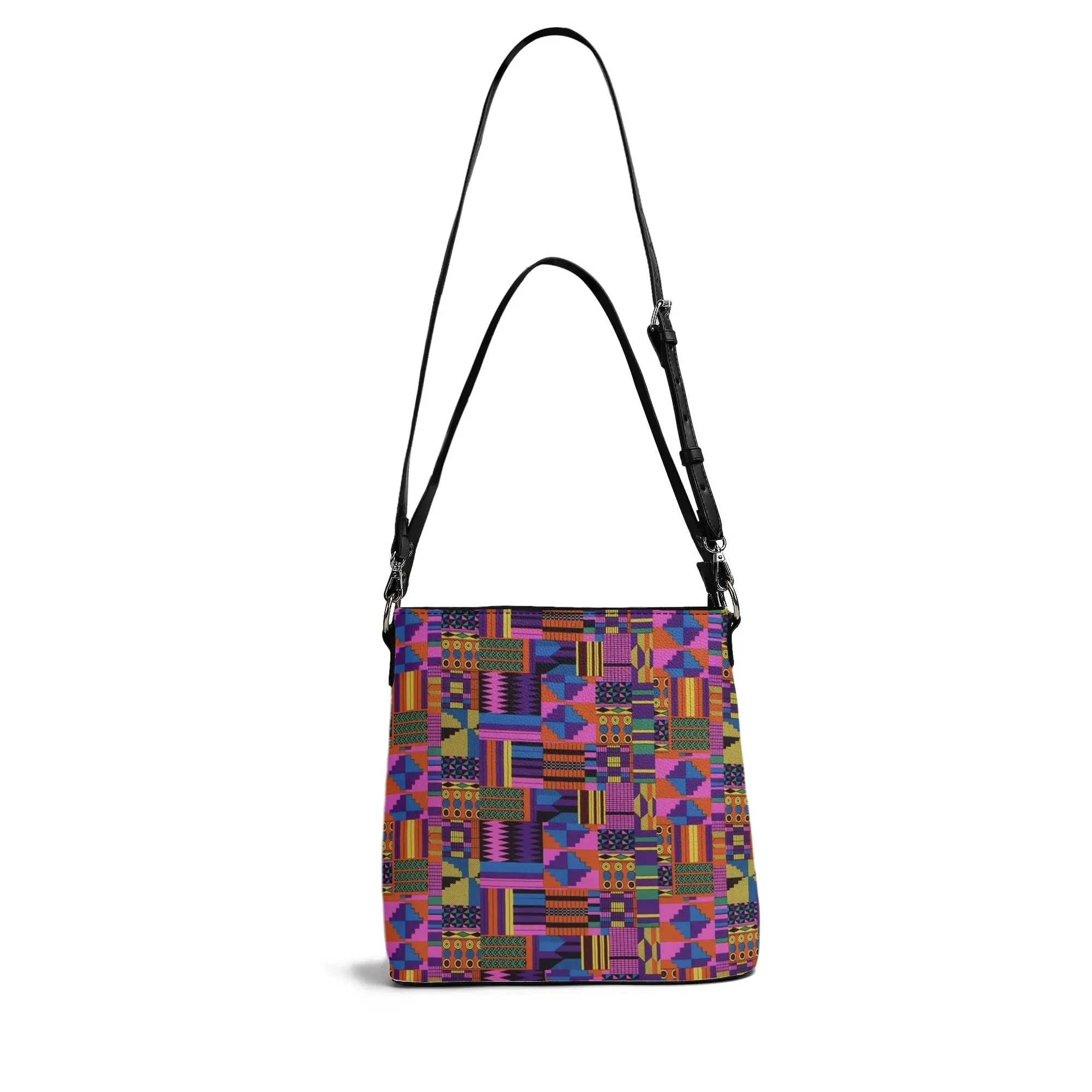FZ Women's African Print PU Bucket Bag