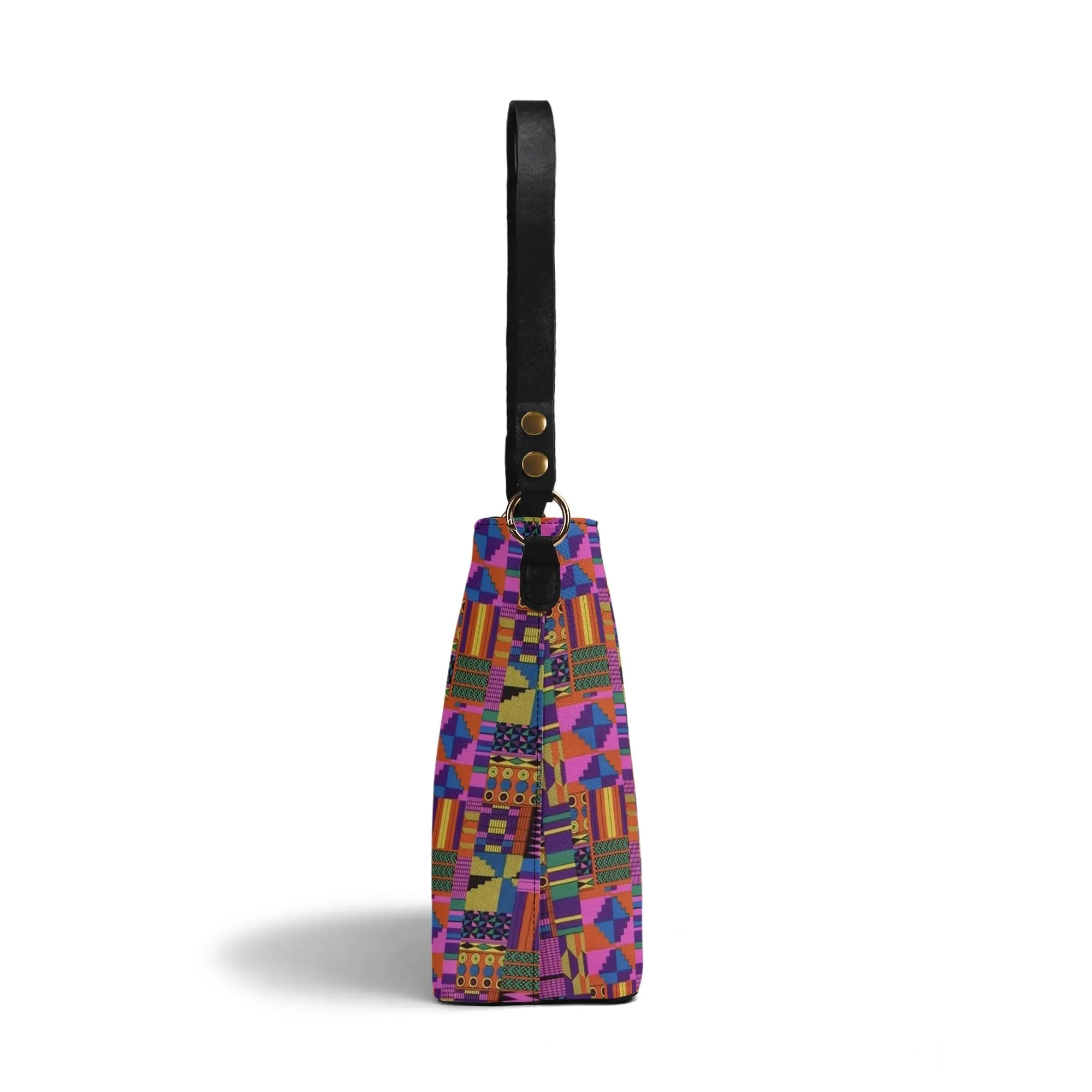 FZ Women's African Print PU Bucket Bag