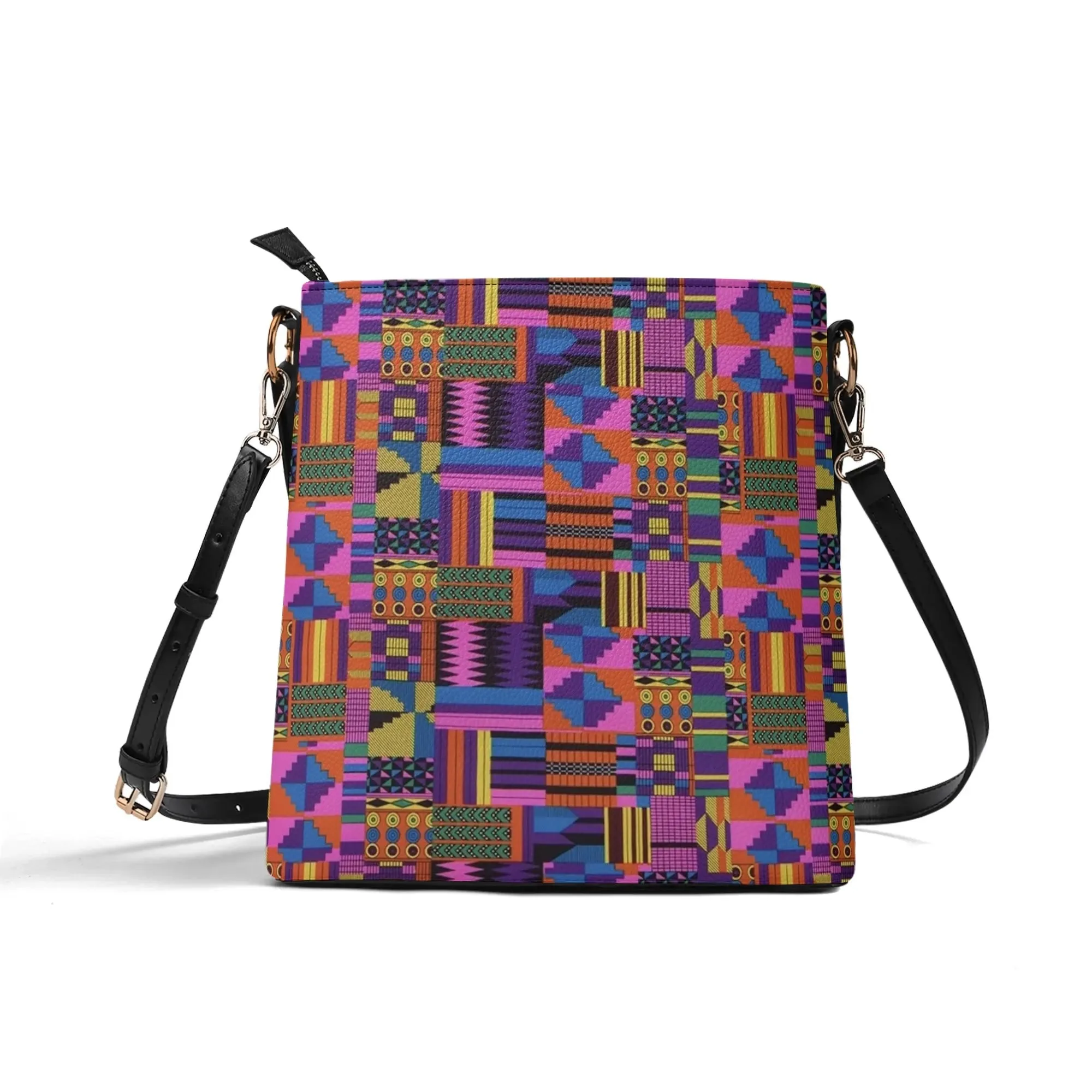 FZ Women's African Print PU Bucket Bag