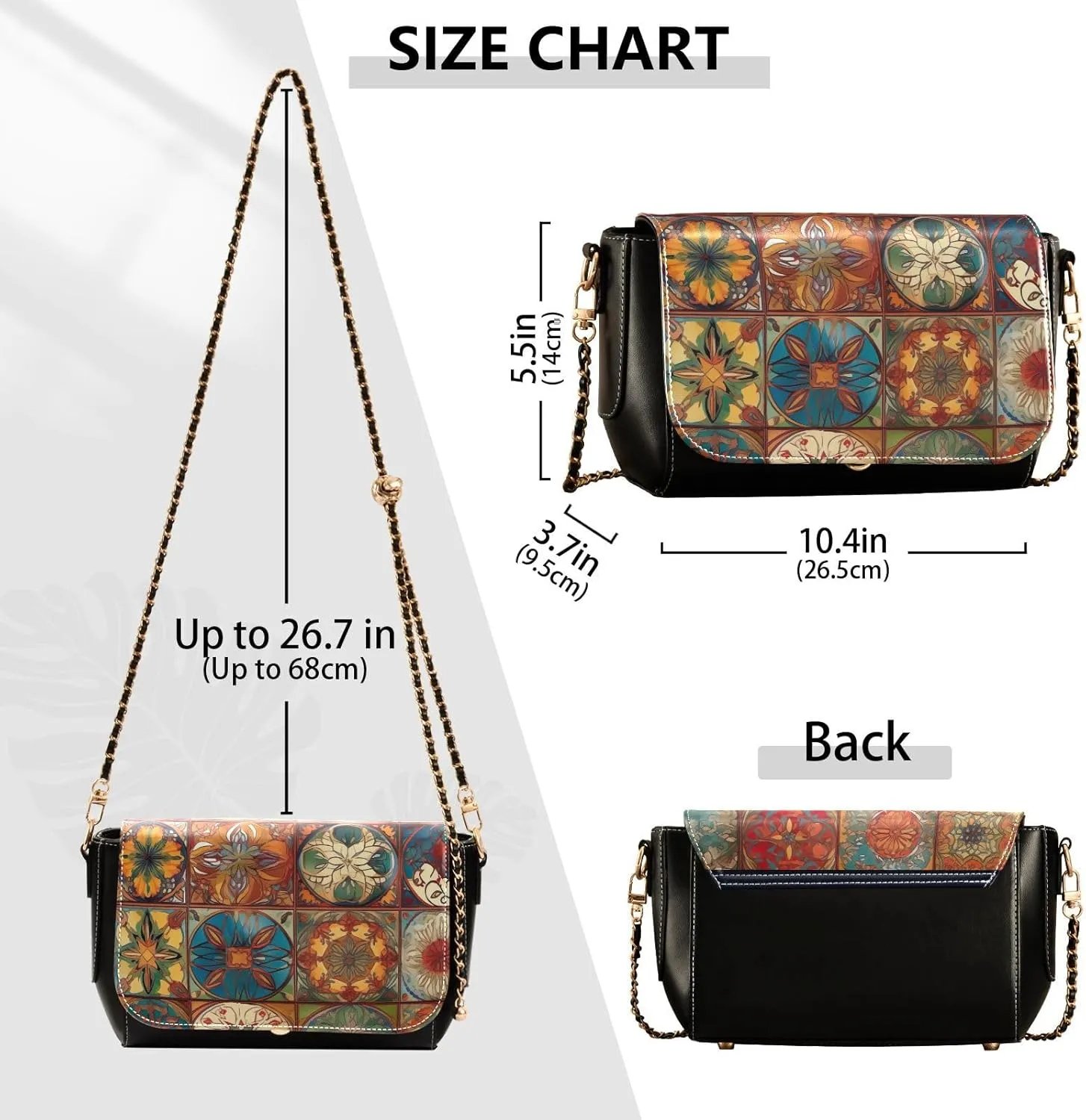 GAIGEO Bear Drink Milk Leather Crossbody Bags, Crossbody Purses for Women Leather, Leather Zipper Shoulder Bag