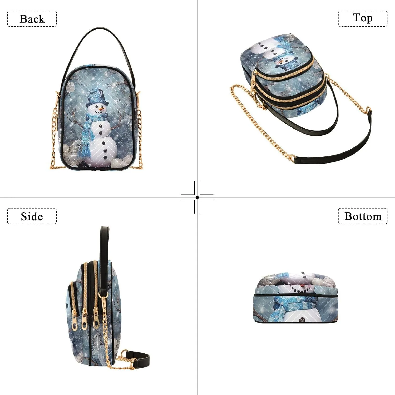 GAIGEO Multi Colors Donuts Shoulder Handbag, Crossbody with Removeable Strap, Modern Crossbody Bags for Women