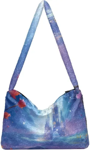 GAIGEO Summer Beach Starfish and Seashell Woman Shoulder Bag, Shoulder Bag with Zipper Closure, Handbags Shoulder Bags Women
