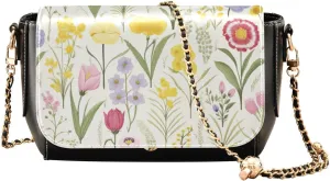 GAIGEO Sunflower Field Shoulder Bag with Pocket, Ladies Leather Crossbody Bags, Pu Leather Shoulder Bag for Women
