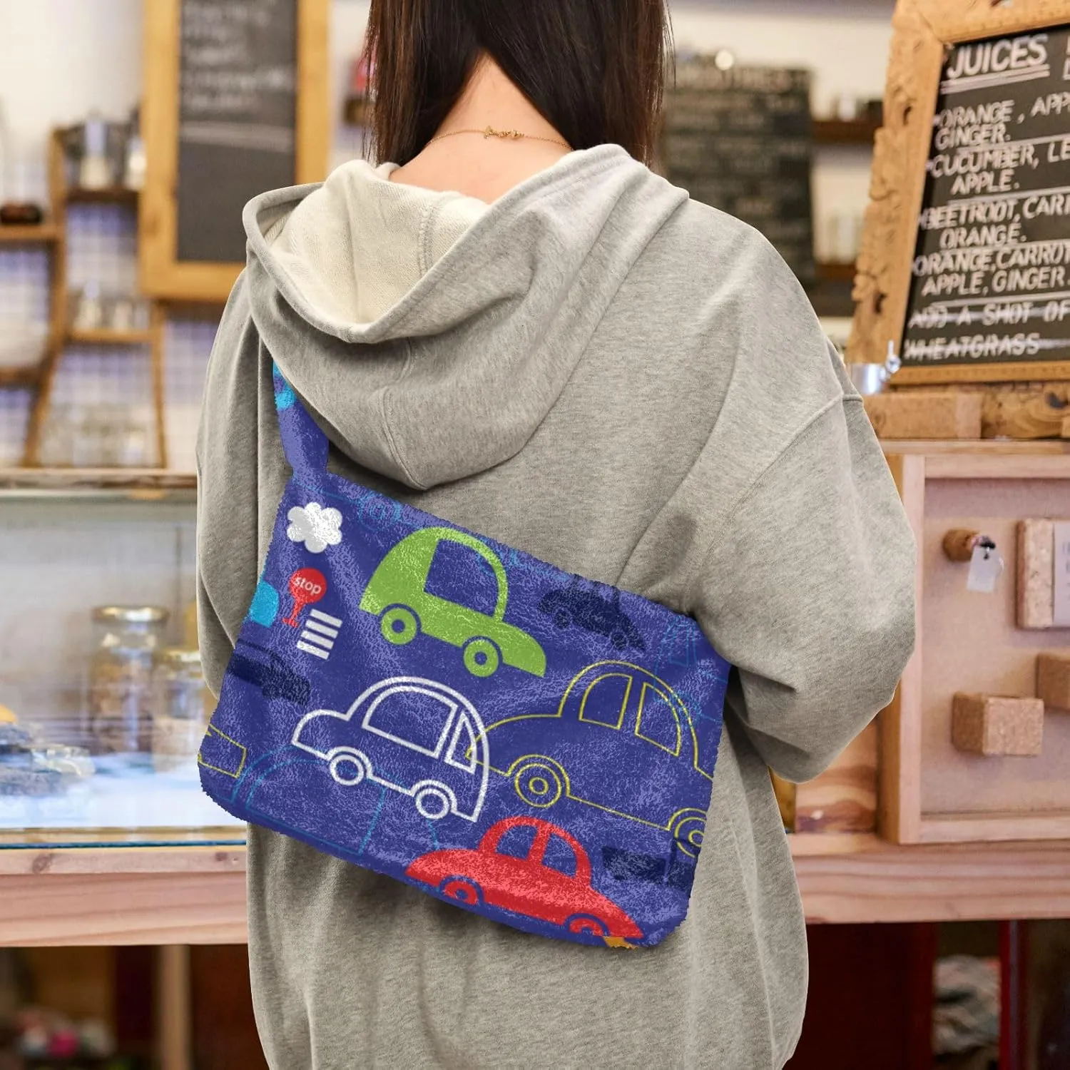 GAIGEO Watercolor Stars Colorful Ladies Shoulder Bags, Purses Shoulder Bag for Women, Womens Outdoor Bag