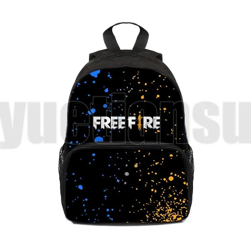 Game Free Fire Garena Backpack Boys Girls School Bag Children Anime Storage Box Kids School Gift Unisex  12/16 inch Travel Bags