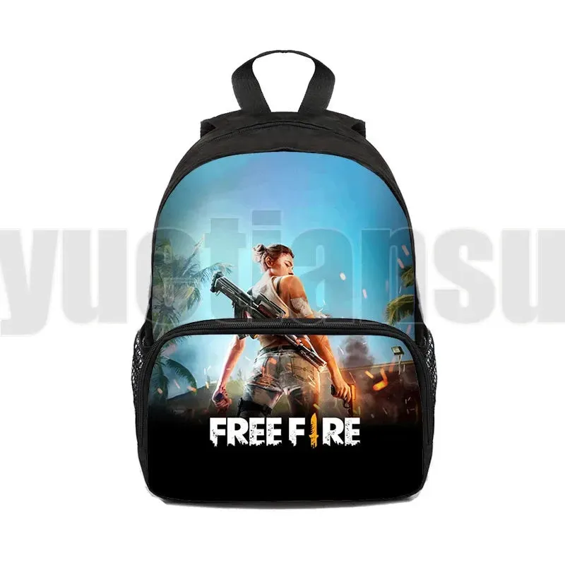 Game Free Fire Garena Backpack Boys Girls School Bag Children Anime Storage Box Kids School Gift Unisex  12/16 inch Travel Bags