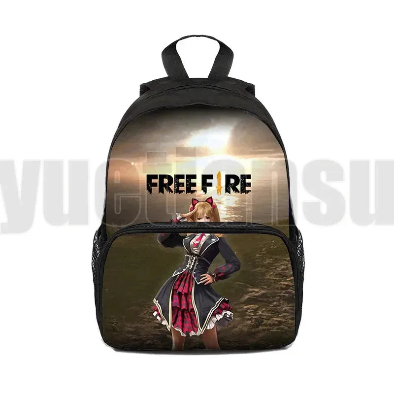 Game Free Fire Garena Backpack Boys Girls School Bag Children Anime Storage Box Kids School Gift Unisex  12/16 inch Travel Bags