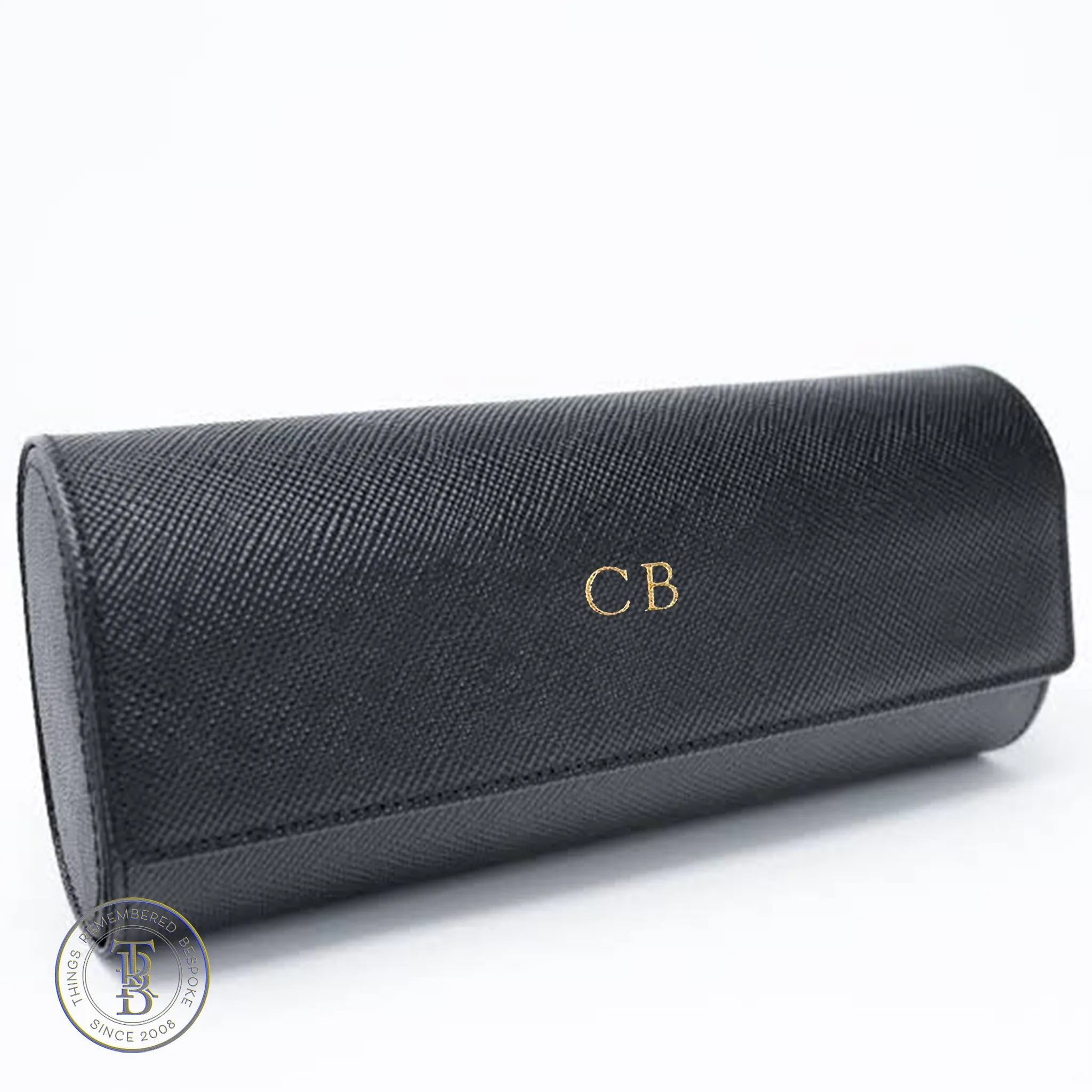 Genuine Leather 3-Slot Watch Roll