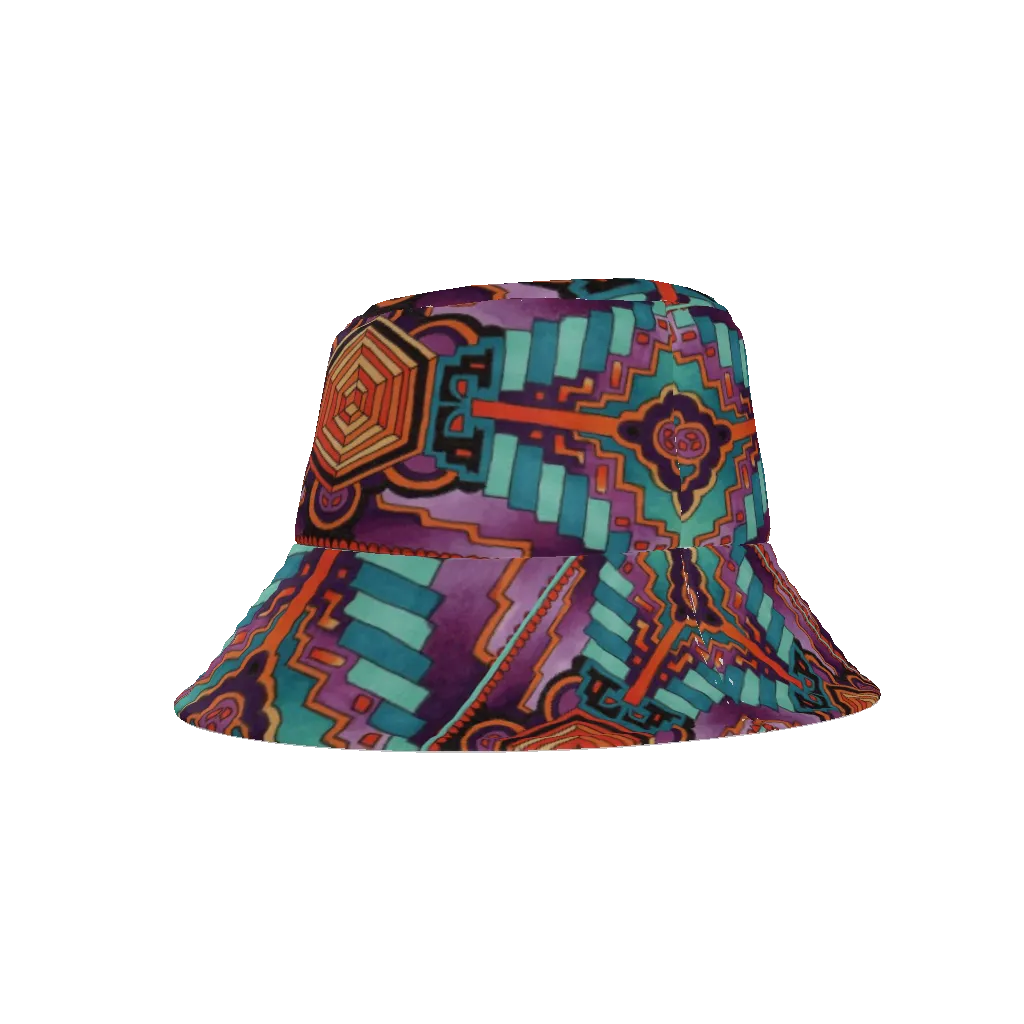 Geometric All-Over Print Bucket Hat
