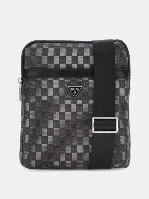 Geometric-Print Jet Set Crossbody Bag