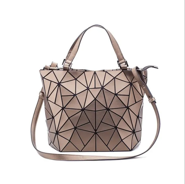 Geometric Rhombic Bucket Bag