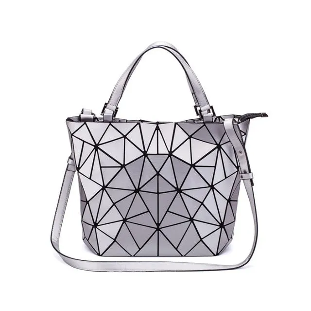 Geometric Rhombic Bucket Bag