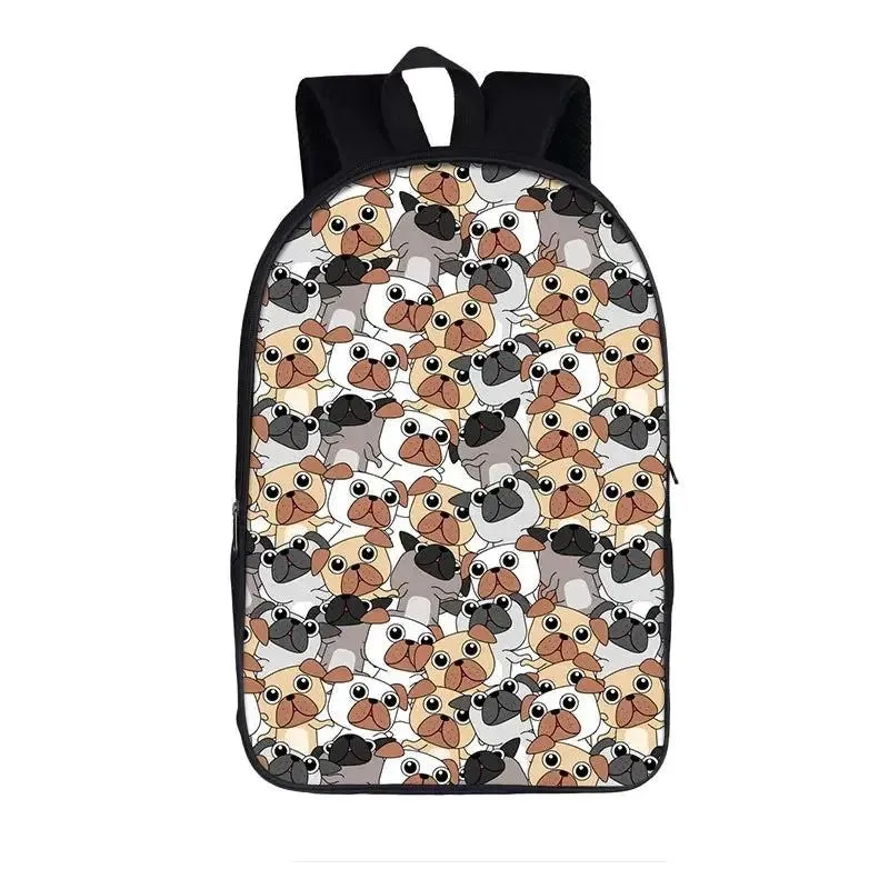 German Shepherd / Pit / Staffordshire Bull Terrier / Rottweiler Backpack for Teenager Children School Bags Boy Dog Book Bag