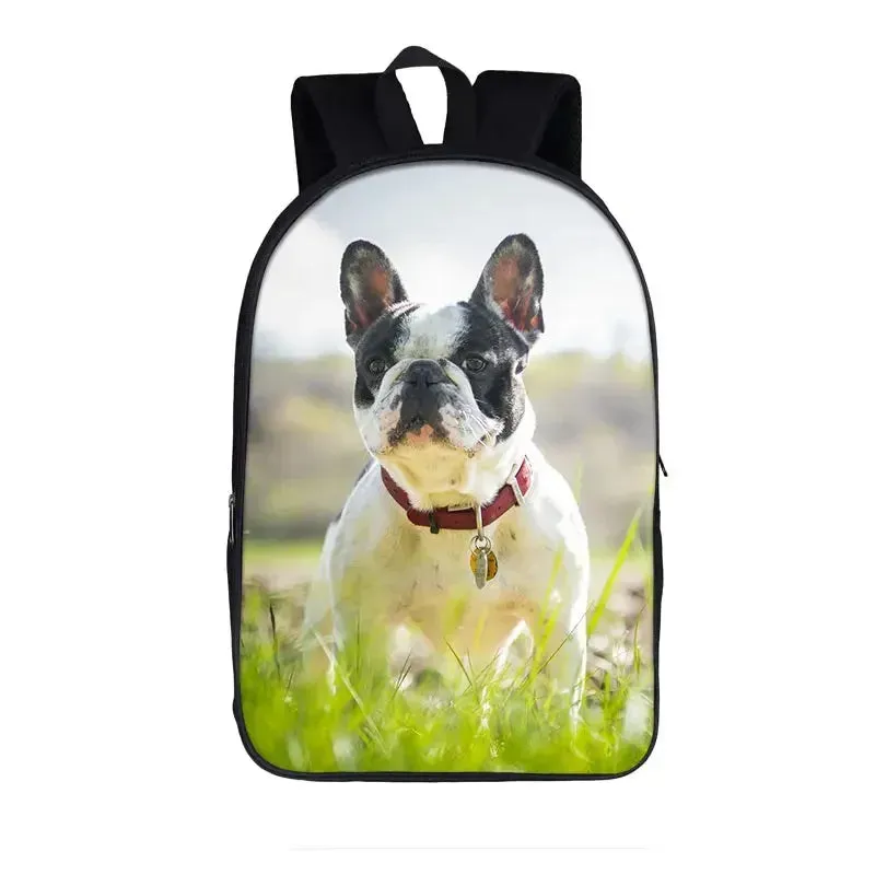 German Shepherd / Pit / Staffordshire Bull Terrier / Rottweiler Backpack for Teenager Children School Bags Boy Dog Book Bag