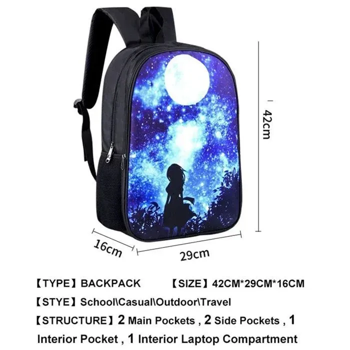 German Shepherd / Pit / Staffordshire Bull Terrier / Rottweiler Backpack for Teenager Children School Bags Boy Dog Book Bag