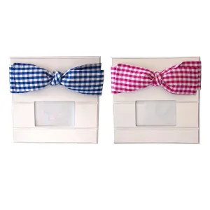 Gingham Bow Frames