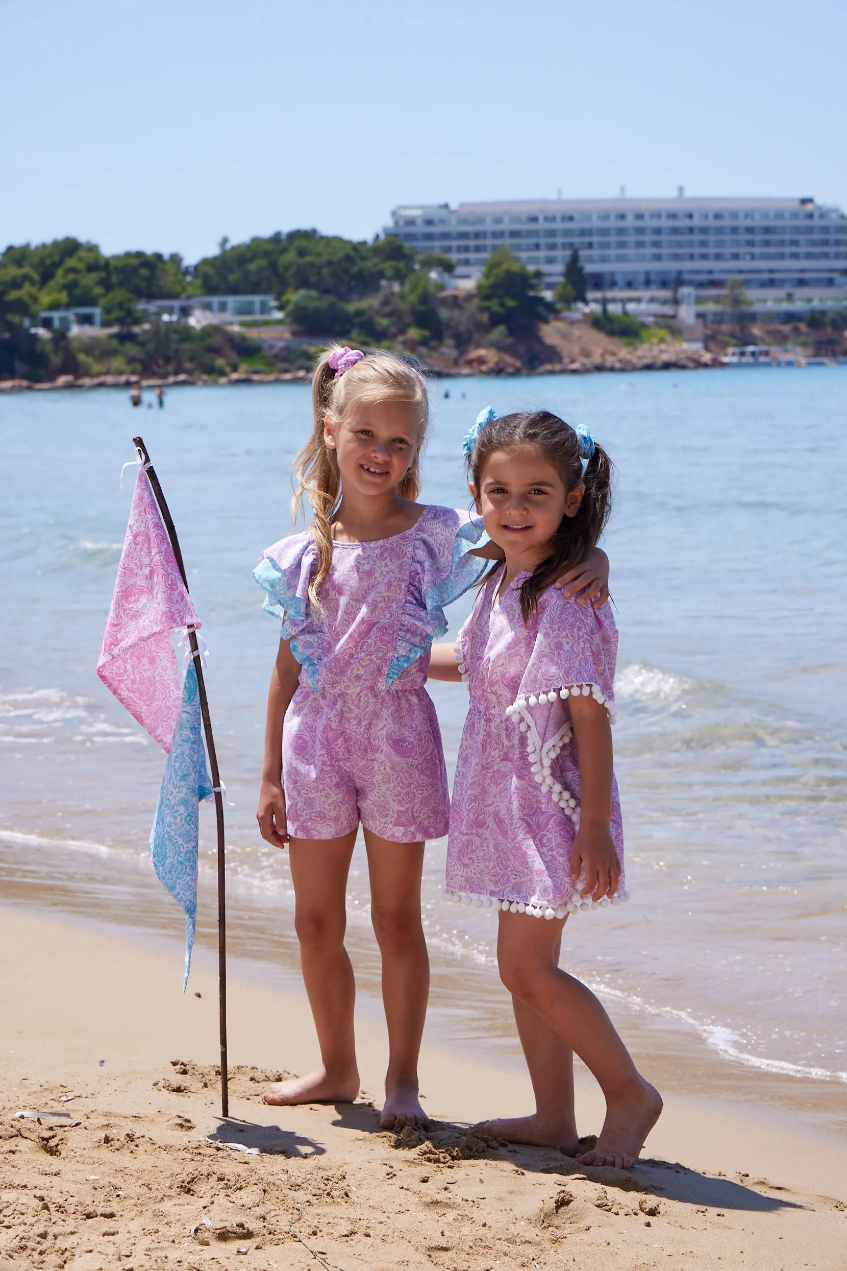 GIRL'S KAFTAN PAISLEY LILAC