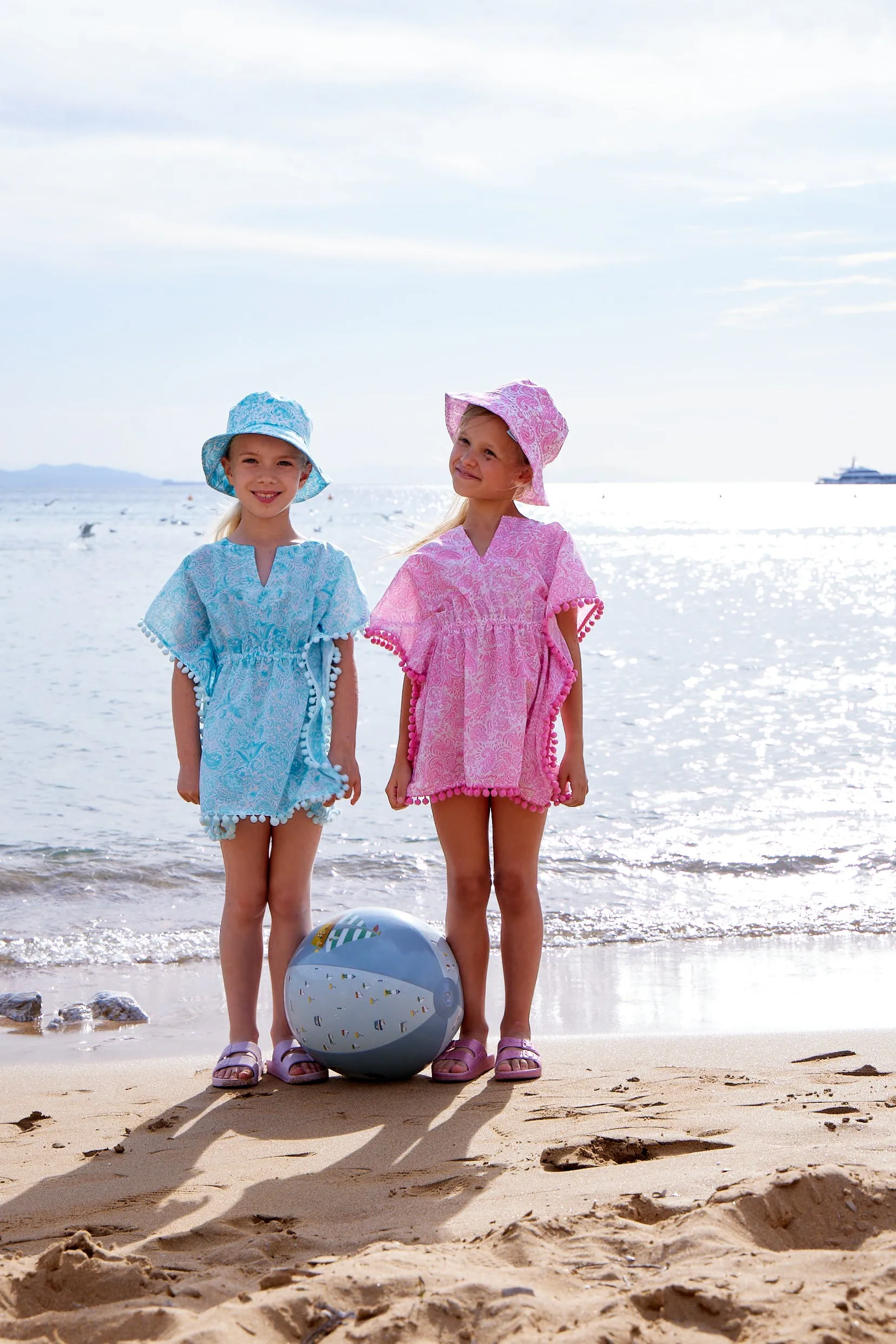 GIRL'S KAFTAN PAISLEY PINK