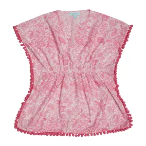 GIRL'S KAFTAN PAISLEY PINK