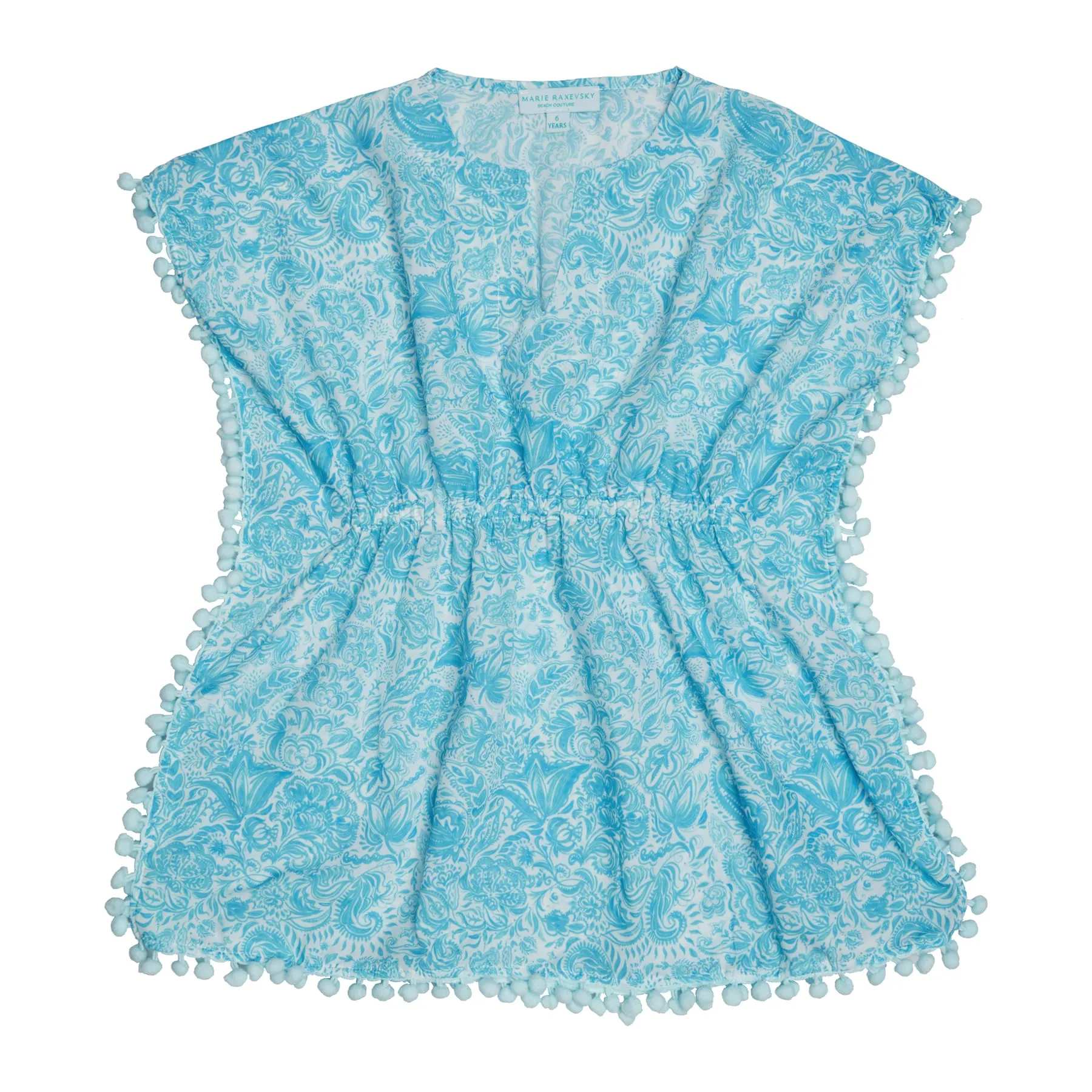 GIRL'S KAFTAN PAISLEY TURQUOISE