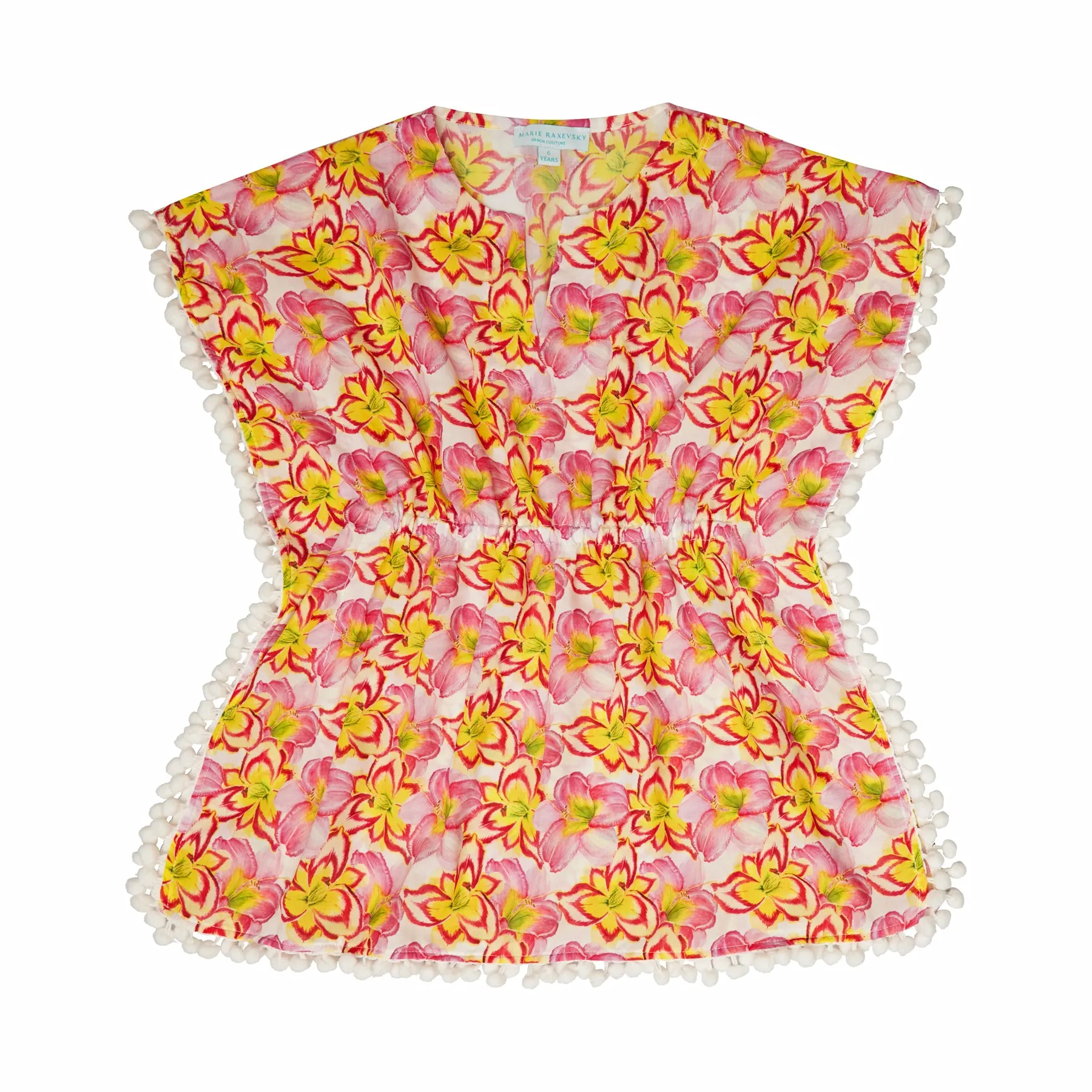 GIRL'S KAFTAN YELLOW LILIES