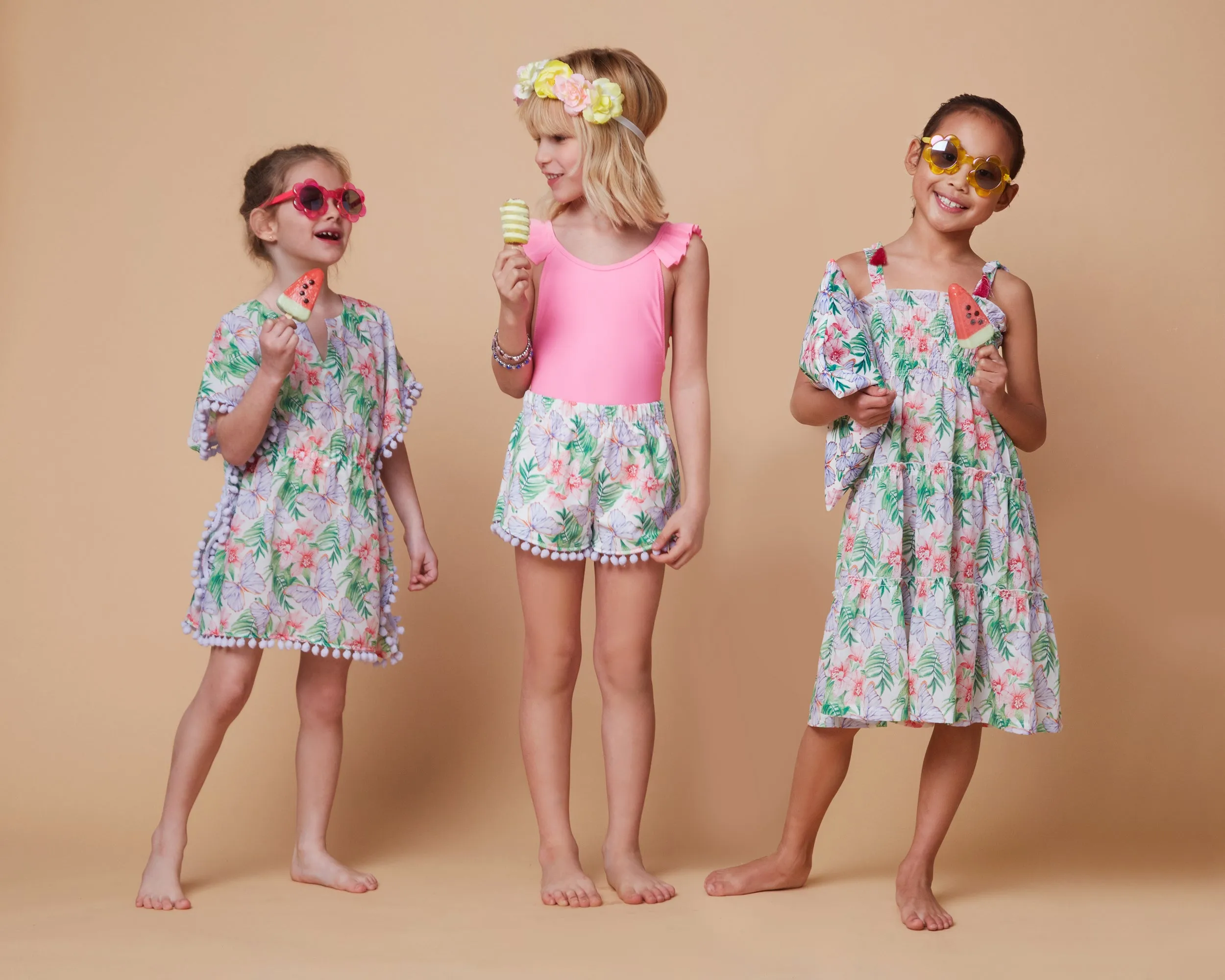 GIRL'S SHORTS BUTTERFLIES