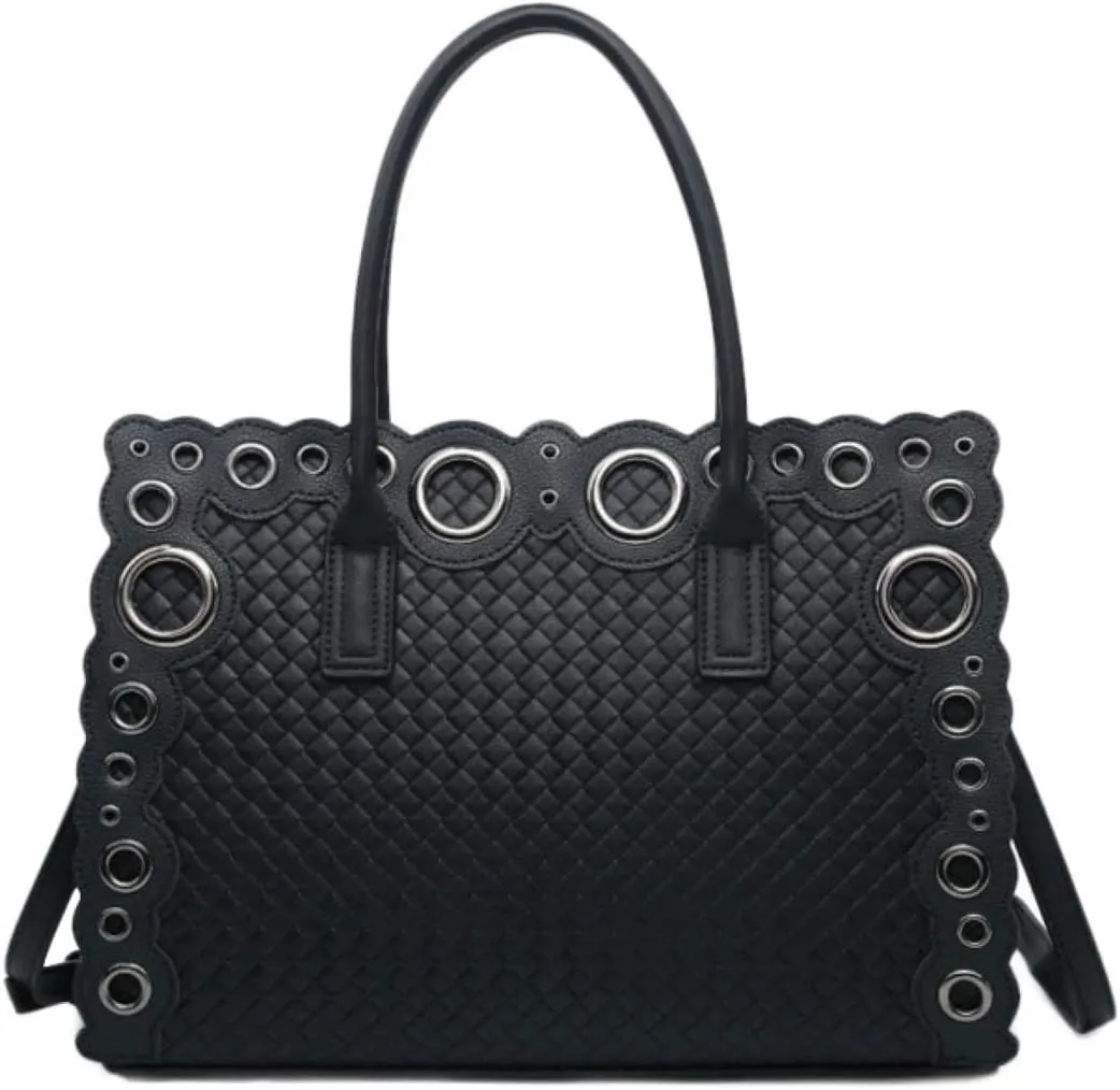 Girly HandBags Womens Laser Cut Circle Shoulder Bag