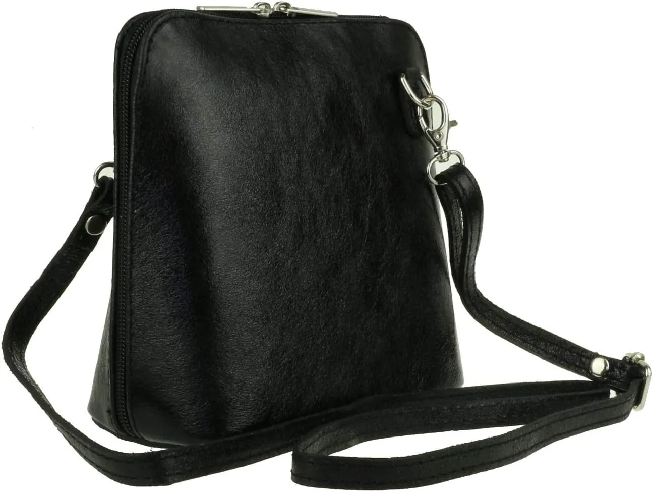 Girly HandBags Womens Metallic Genuine Leather Cross Body Shoulder Bag