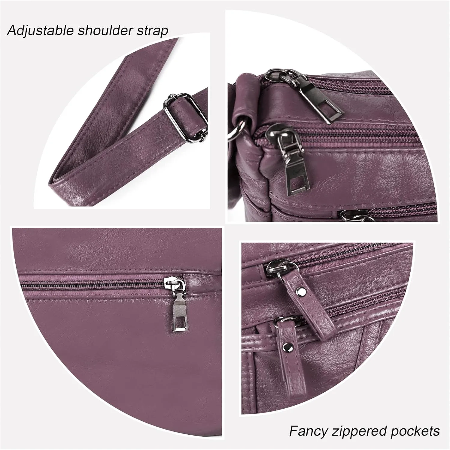 Gladdon Small Crossbody Bags for Women Leather Shoulder Purses Vegan Womens Cross body Bag Lightweight