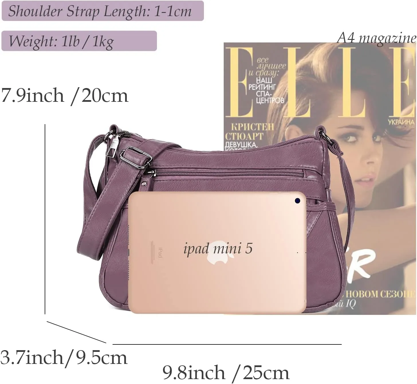 Gladdon Small Crossbody Bags for Women Leather Shoulder Purses Vegan Womens Cross body Bag Lightweight