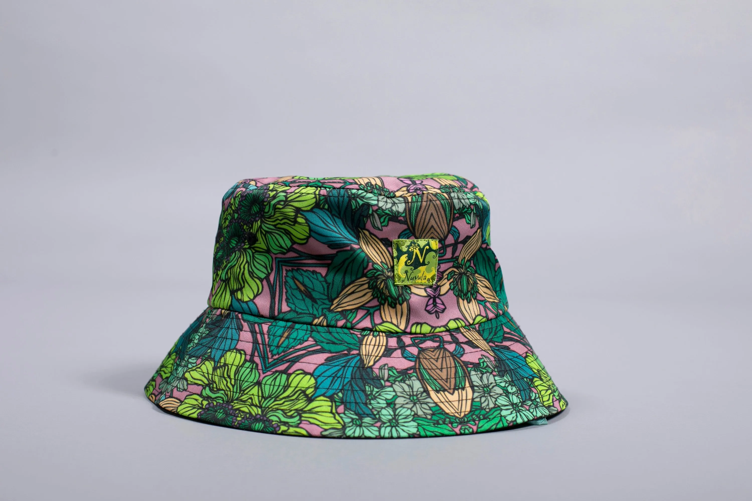 Green garden bucket hat
