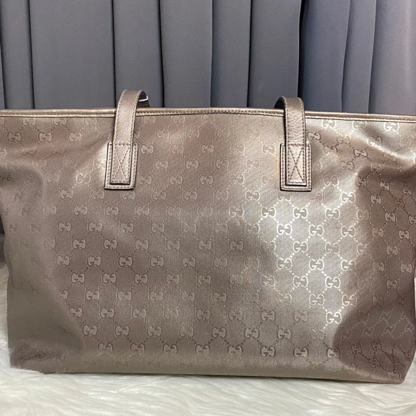 Gucci Abbey Beige GG Canvas Shoulder Bag