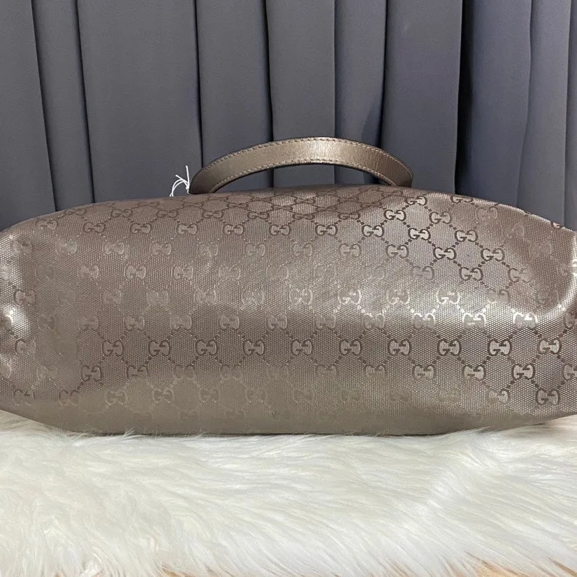 Gucci Abbey Beige GG Canvas Shoulder Bag