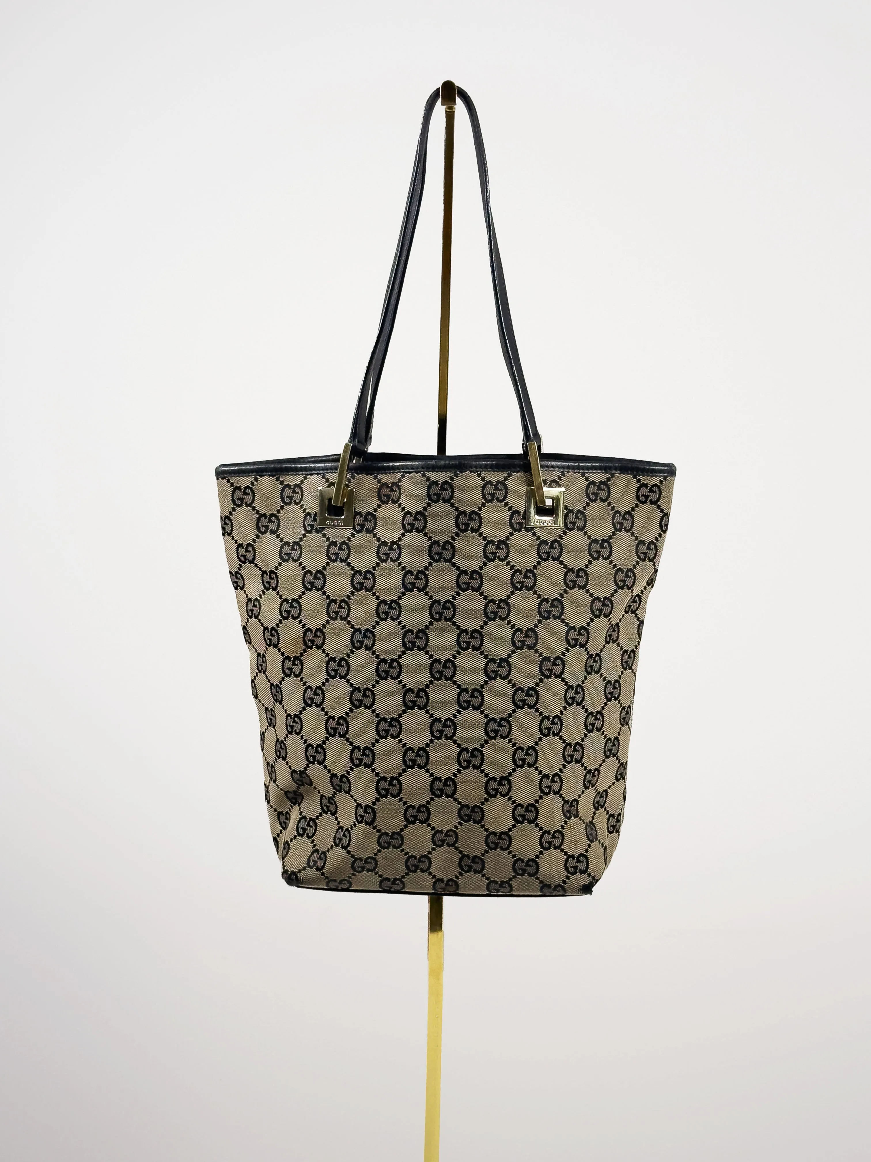 GUCCI black monogram tote