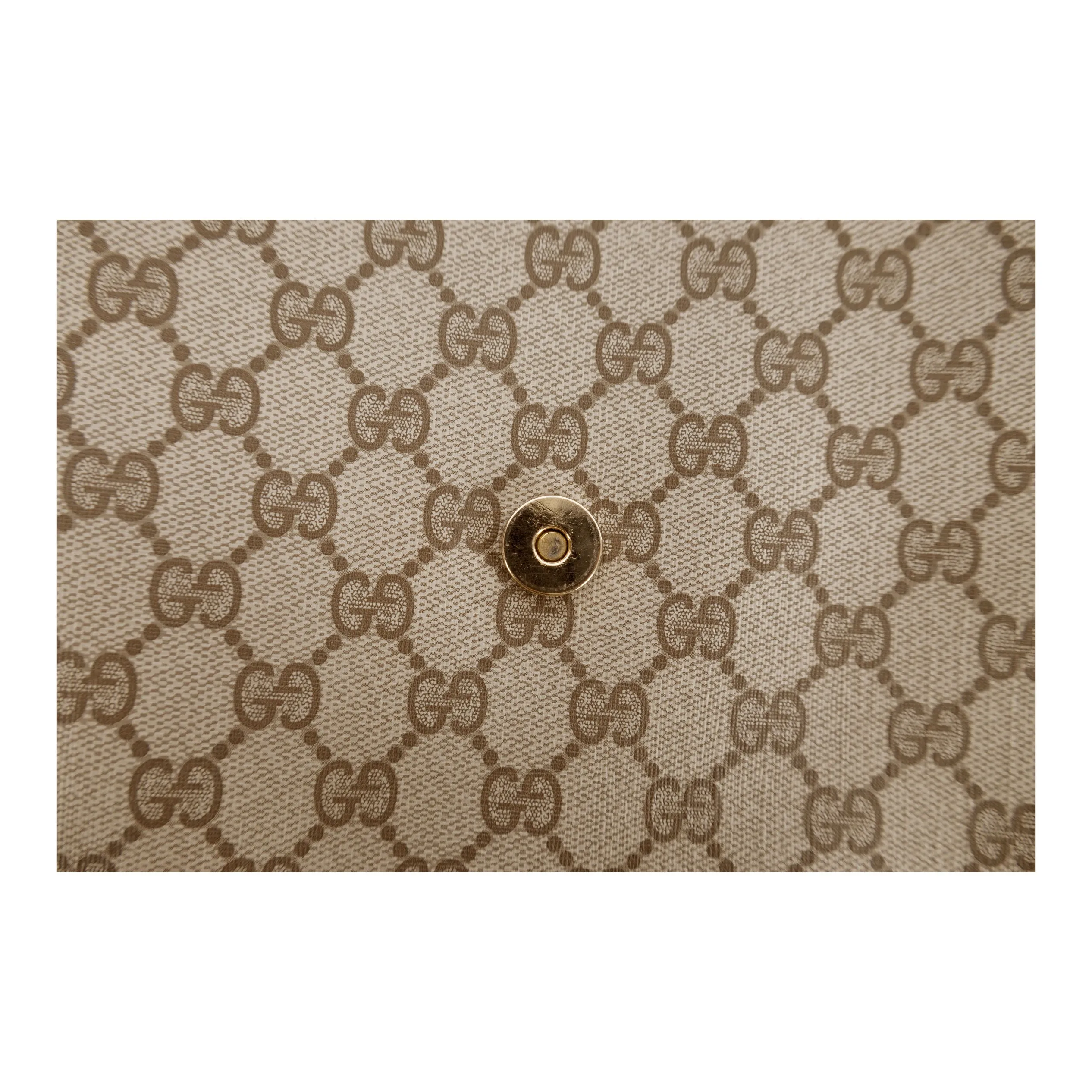 Gucci Monogram Canvas A4 Document Holder Pochette - '90s