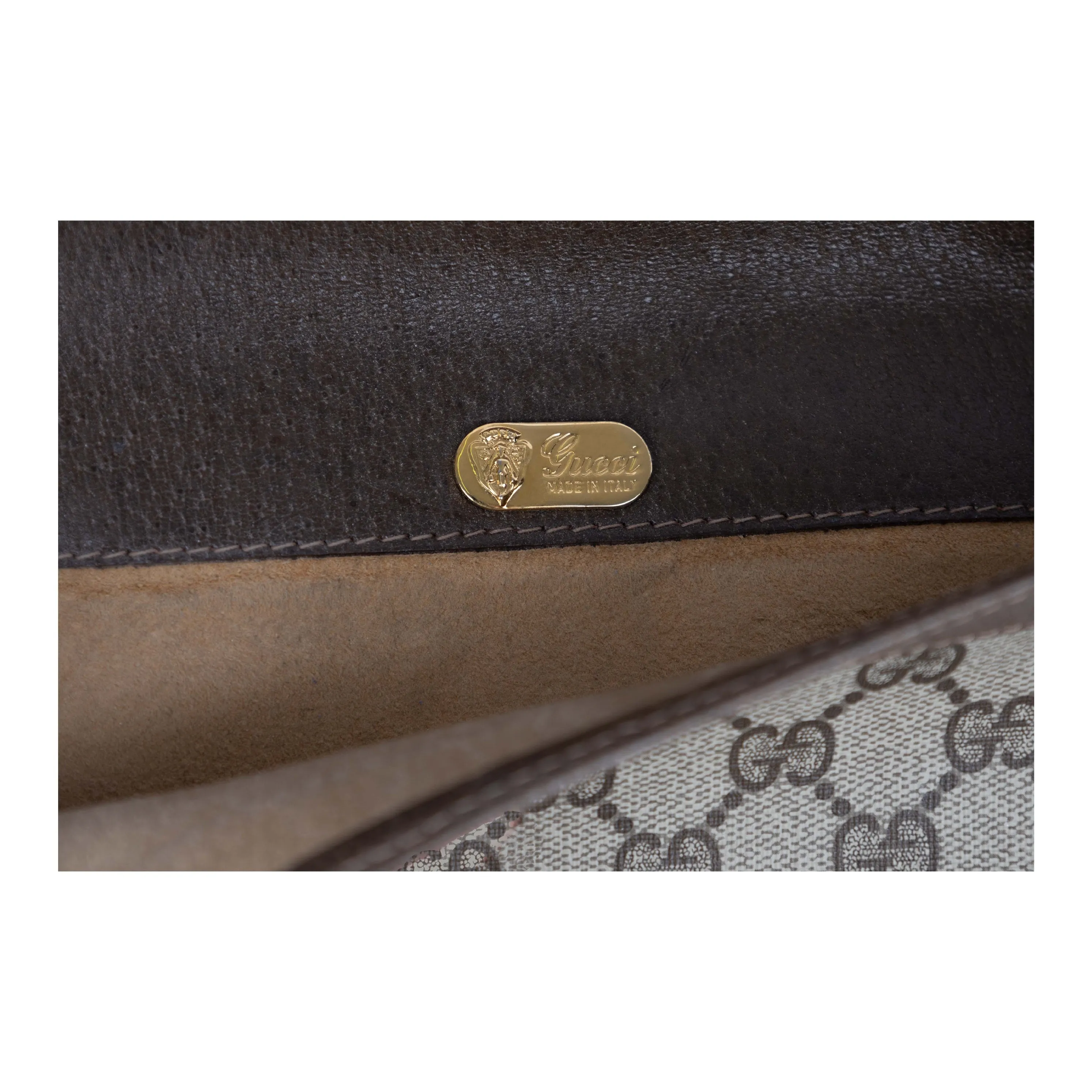 Gucci Monogram Canvas A4 Document Holder Pochette - '90s